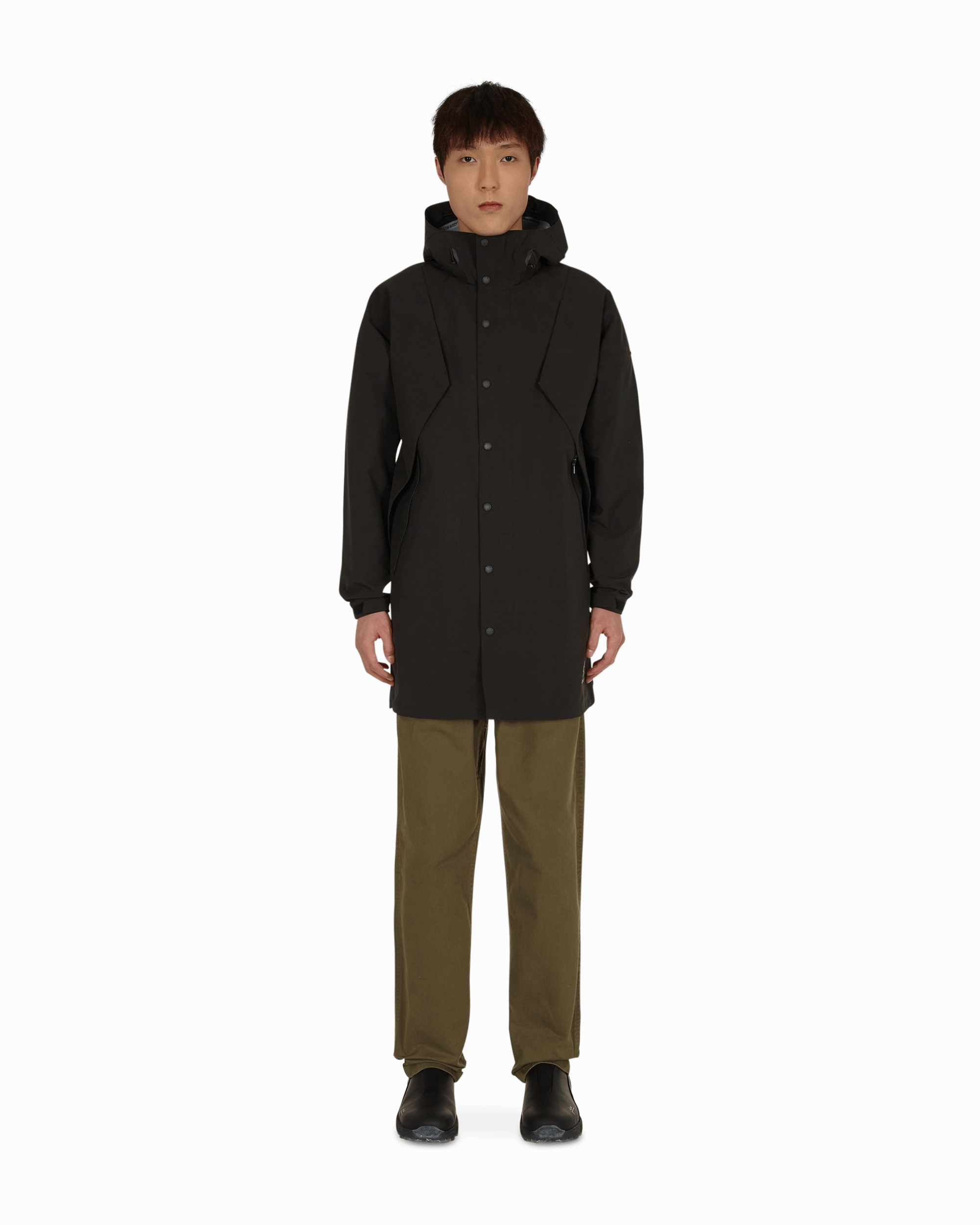 3 Layer Big Flap Coat Black