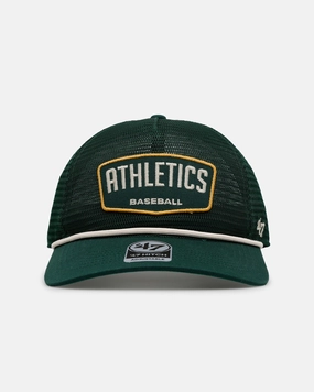47 Brand Oakland Athletics 'Mesh' Hitch Trucker Snapback Green