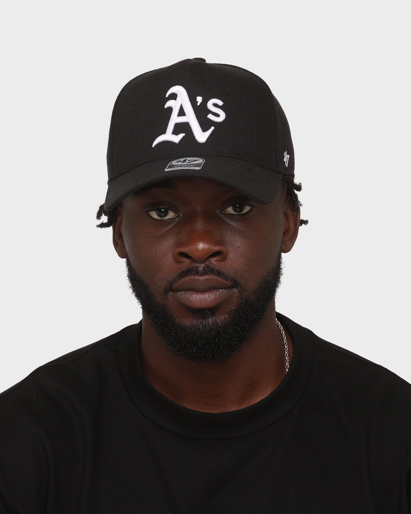 47 Brand Oakland Athletics Replica 47 MVP DT Snapback Black/White