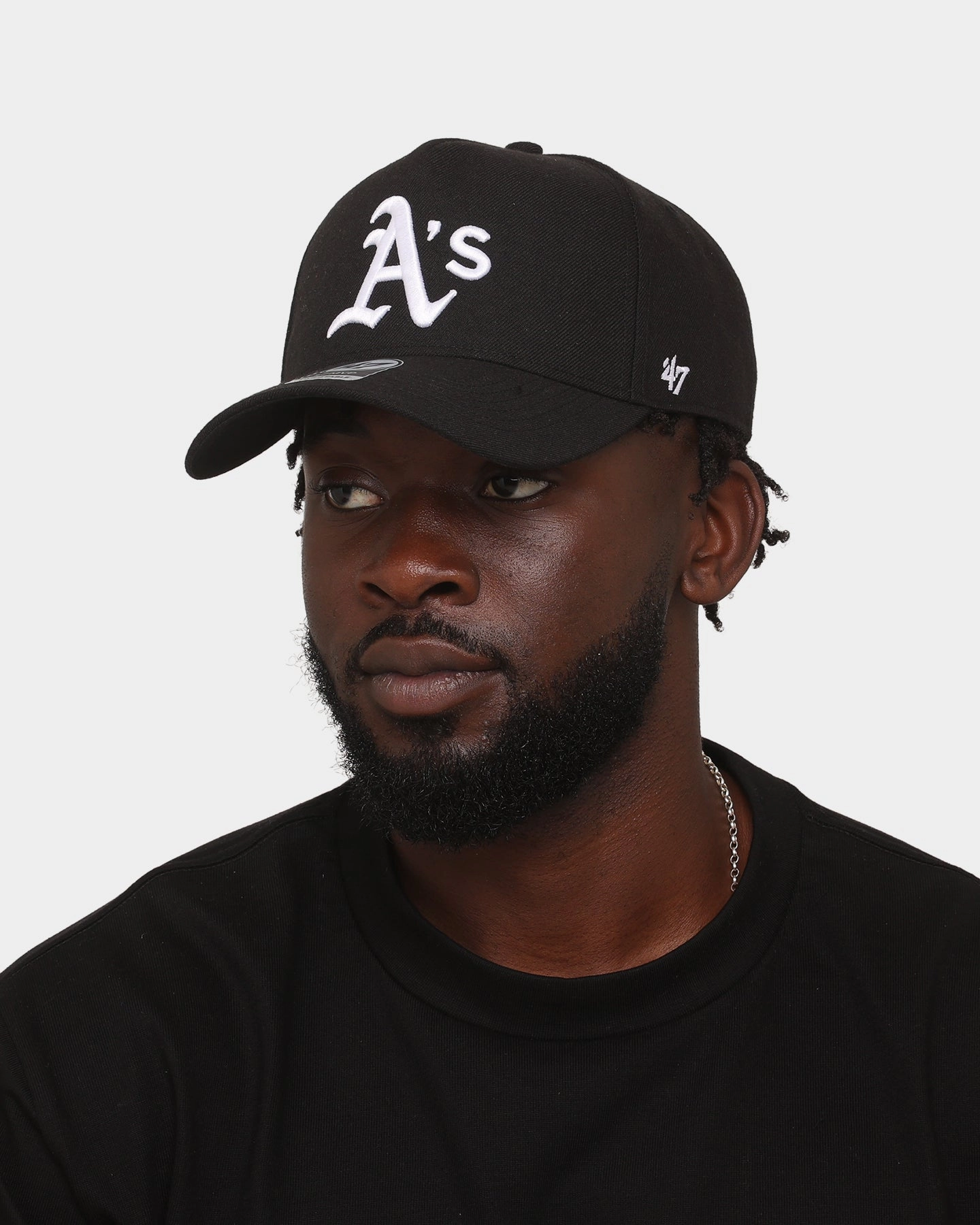 47 Brand Oakland Athletics Replica 47 MVP DT Snapback Black/White