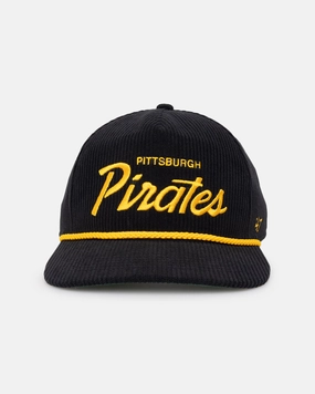 47 Brand Pittsburgh Pirates 'MLB Opening Day' Corduroy Crossrope Hitch Snapback Black