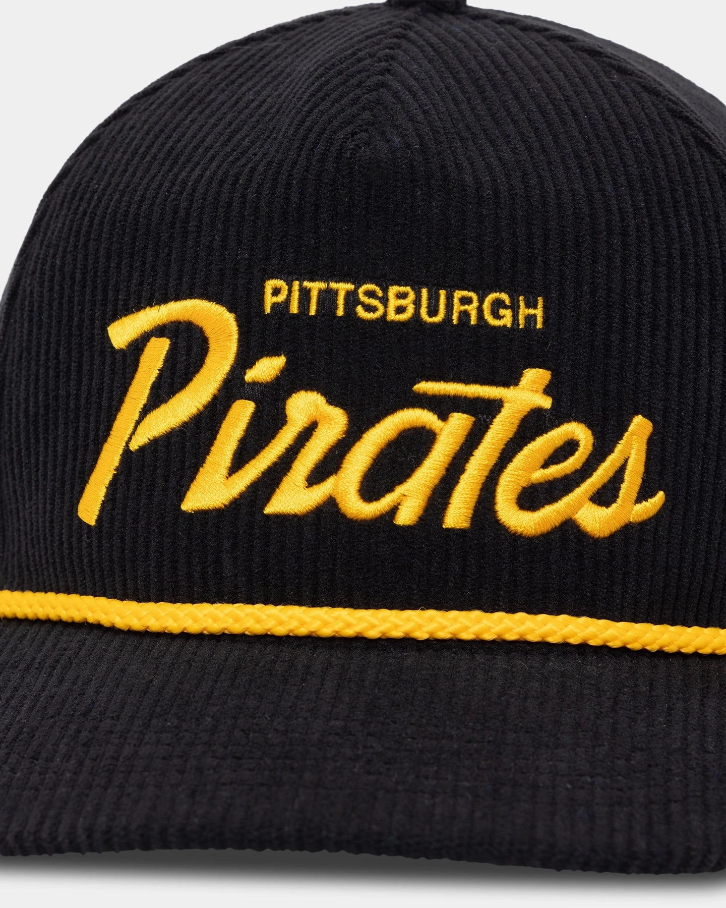 47 Brand Pittsburgh Pirates 'MLB Opening Day' Corduroy Crossrope Hitch Snapback Black