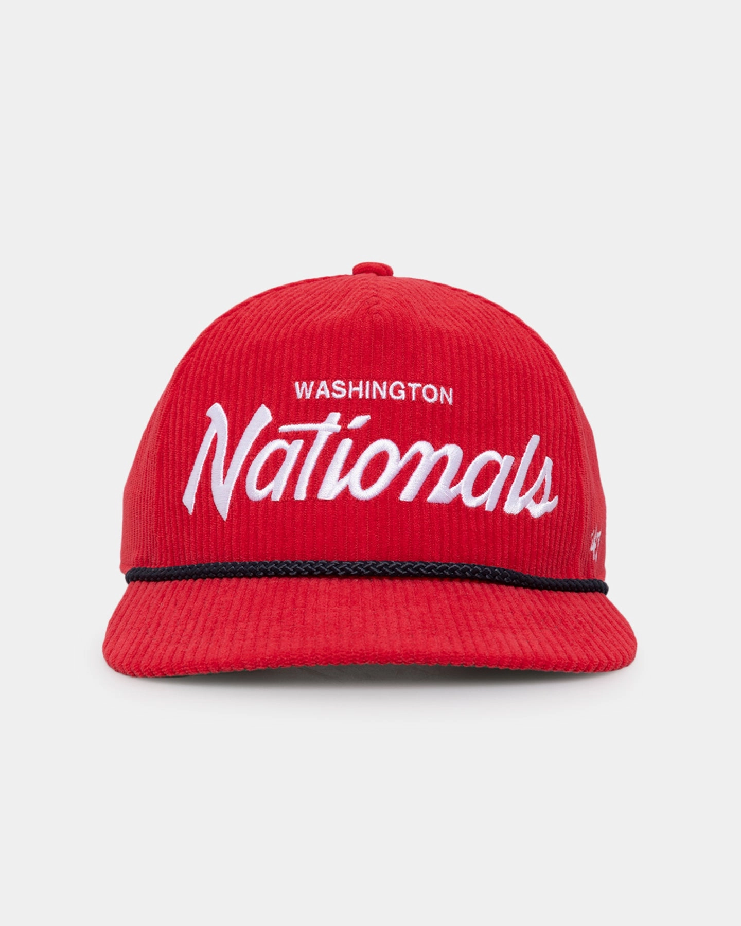 47 Brand Washington Nationals 'MLB Opening Day' Corduroy Crossrope Hitch Snapback Red