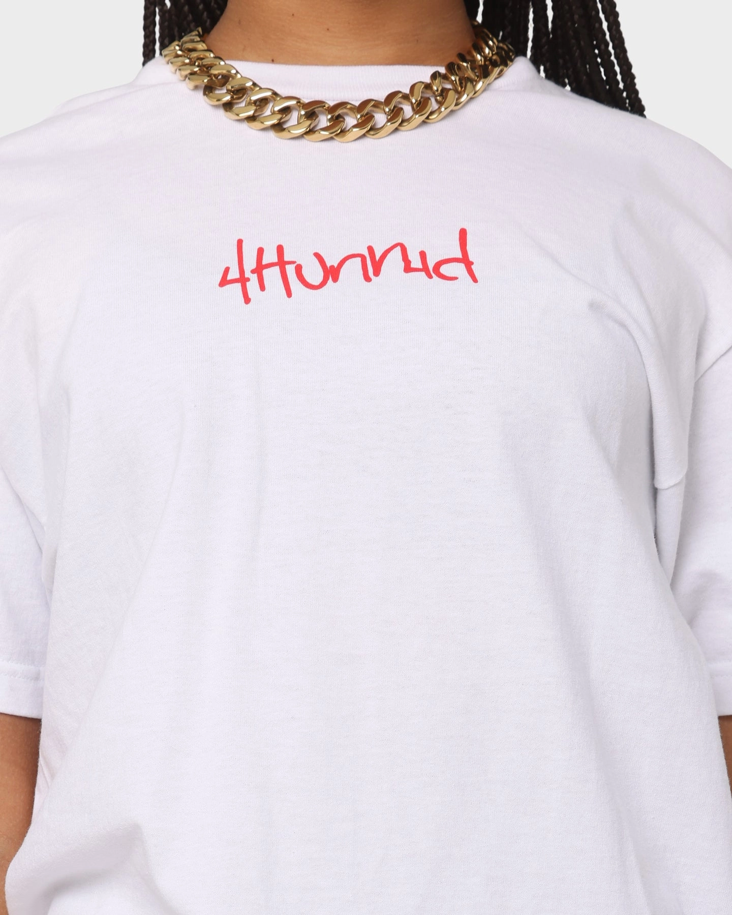 4HUNNID Street Short Sleeve T-Shirt White
