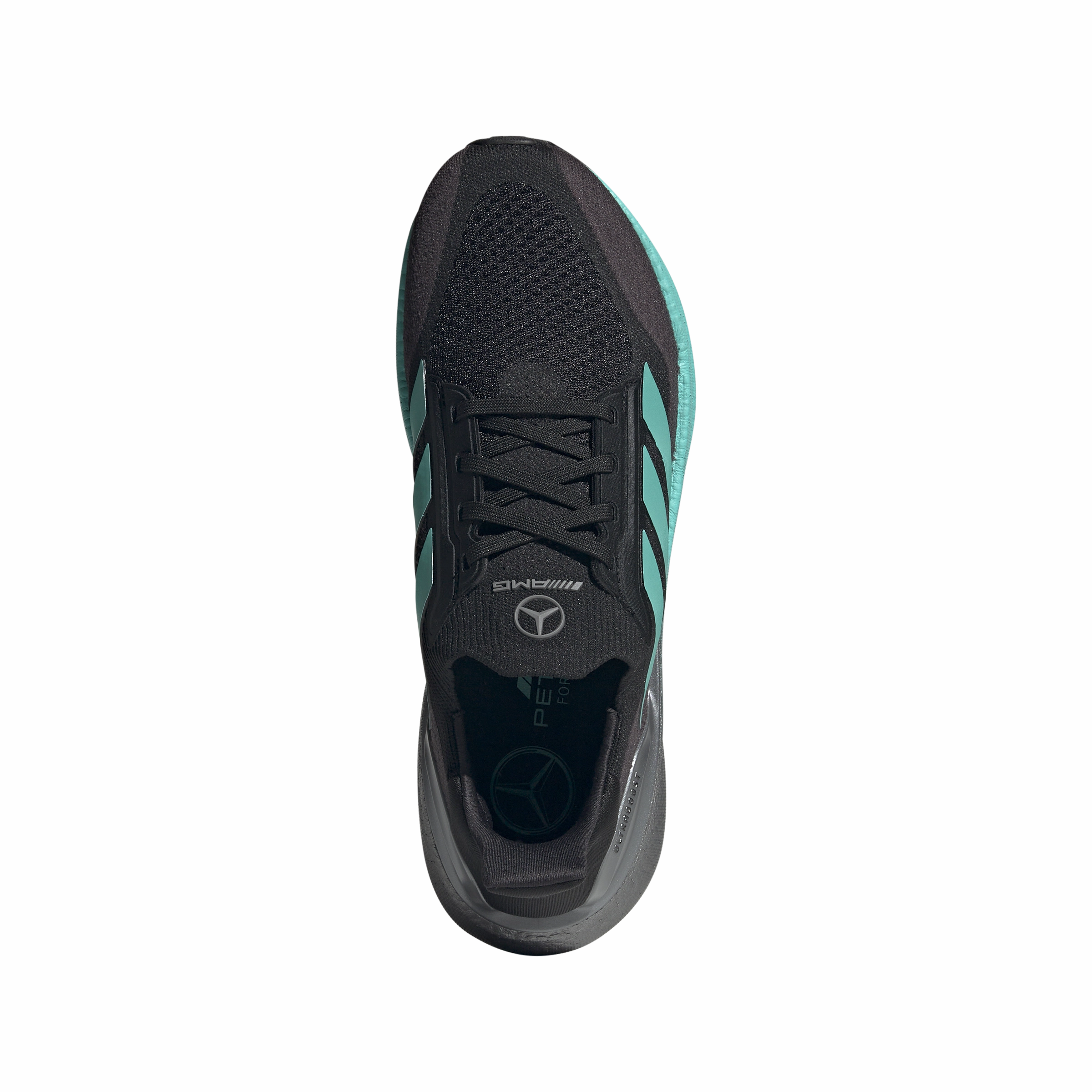   Mercedes AMG Petronas F1 Team Ultraboost 5X 'Core Black Semi Mint Rush'