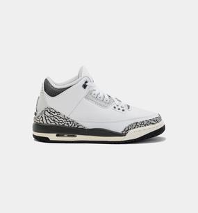 Air Jordan 3 Retro Hide N' Sneak Grade School Lifestyle Shoe - Black/White