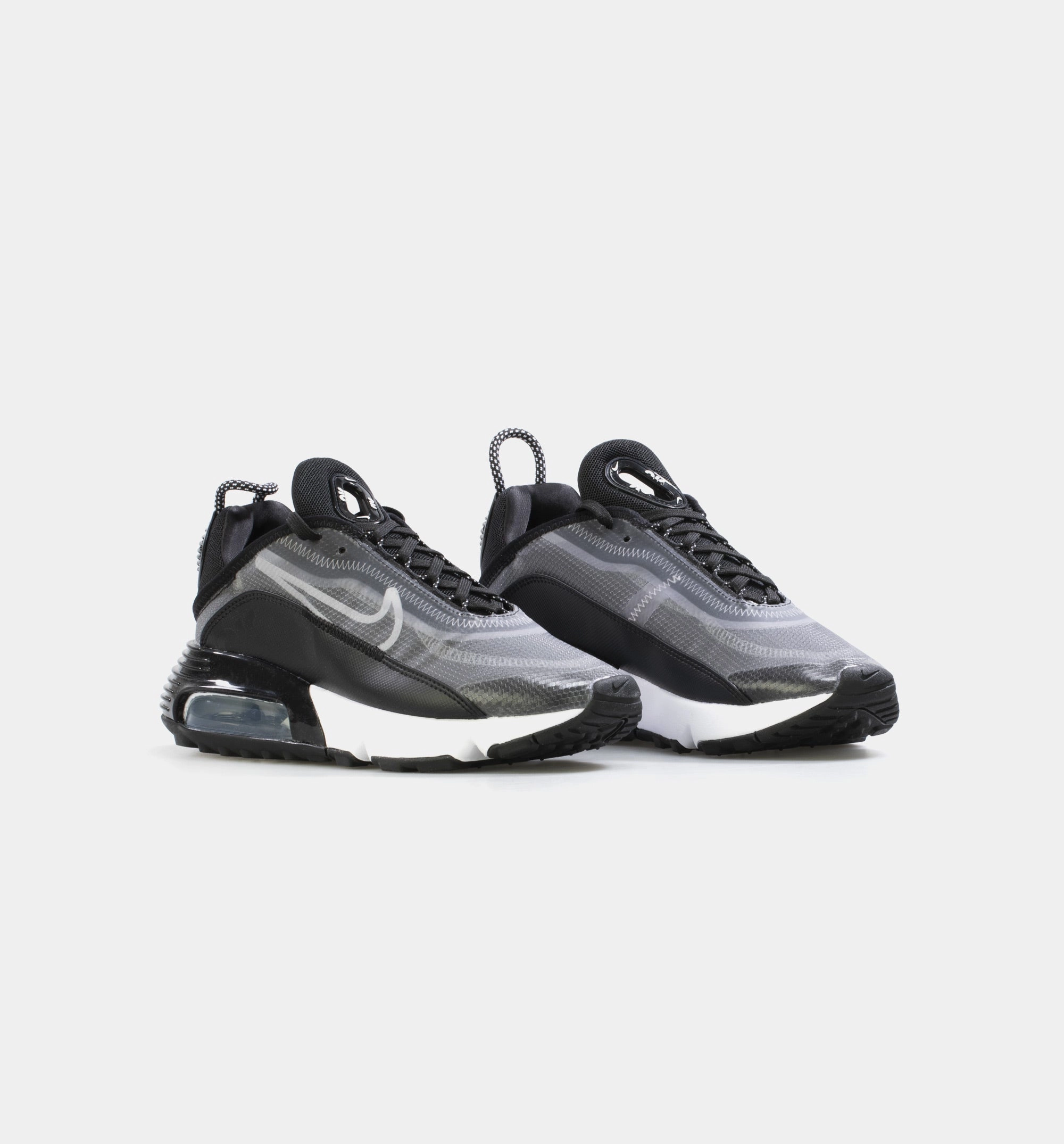 Air Max 2090 Womens Running Shoe - Black/Metallic Silver/White