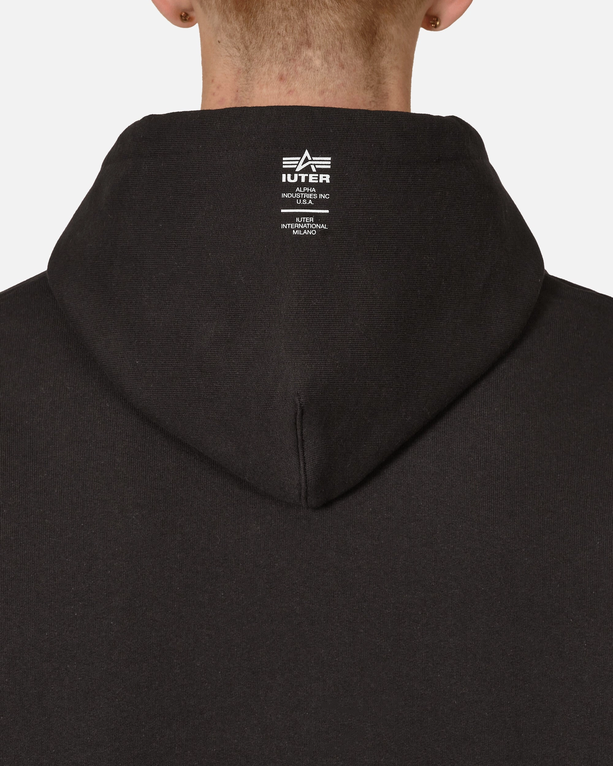 Alpha Industries Mat Hoodie Black