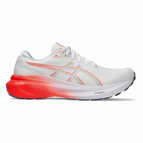 Asics Gel Kayano 30 - White - Sunrise Red