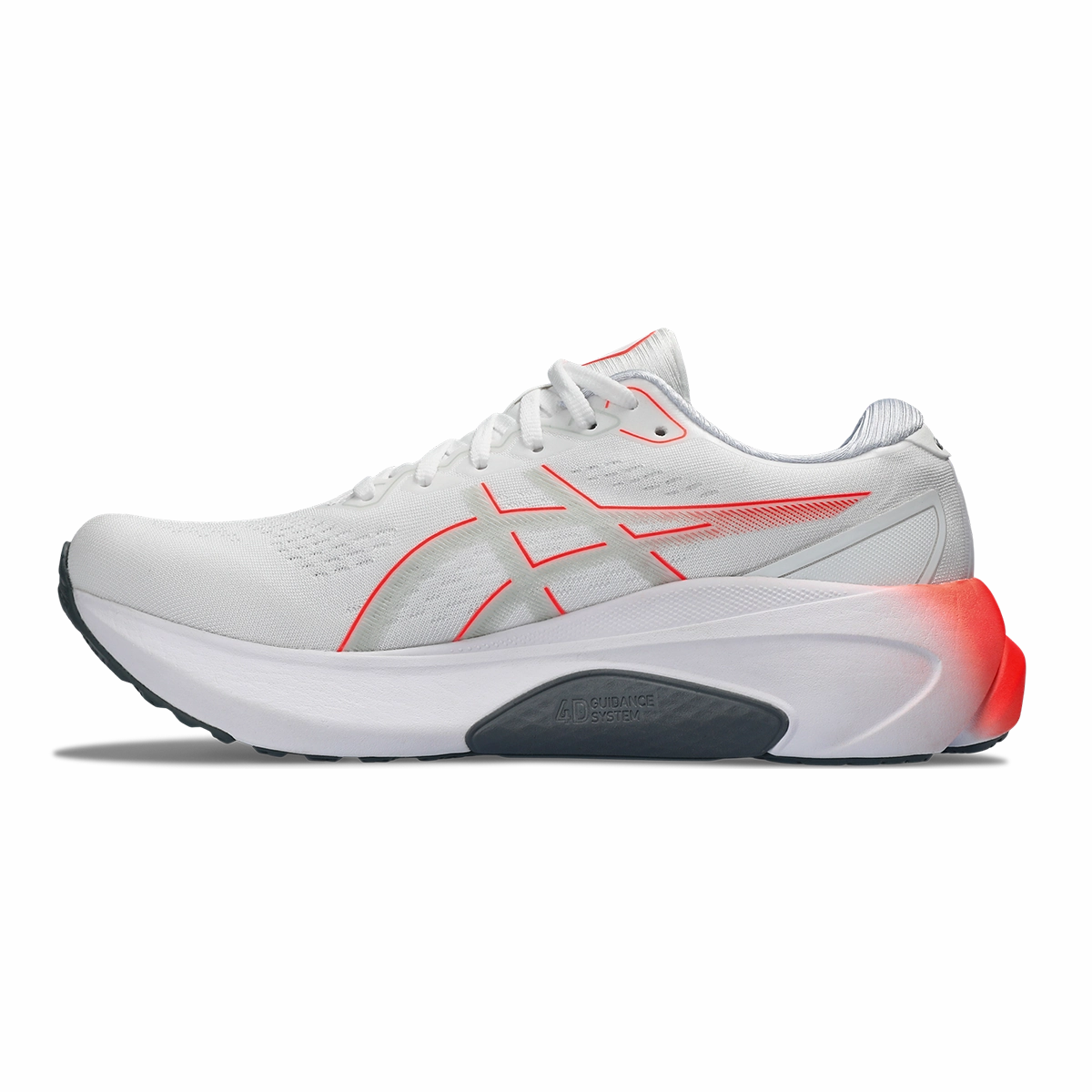 Asics Gel Kayano 30 - White - Sunrise Red