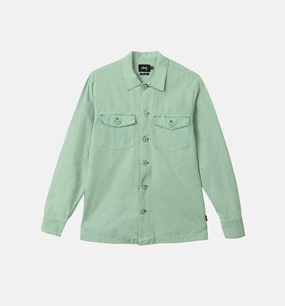 BDU Long Sleeve Mens Shirt - Light Turquoise