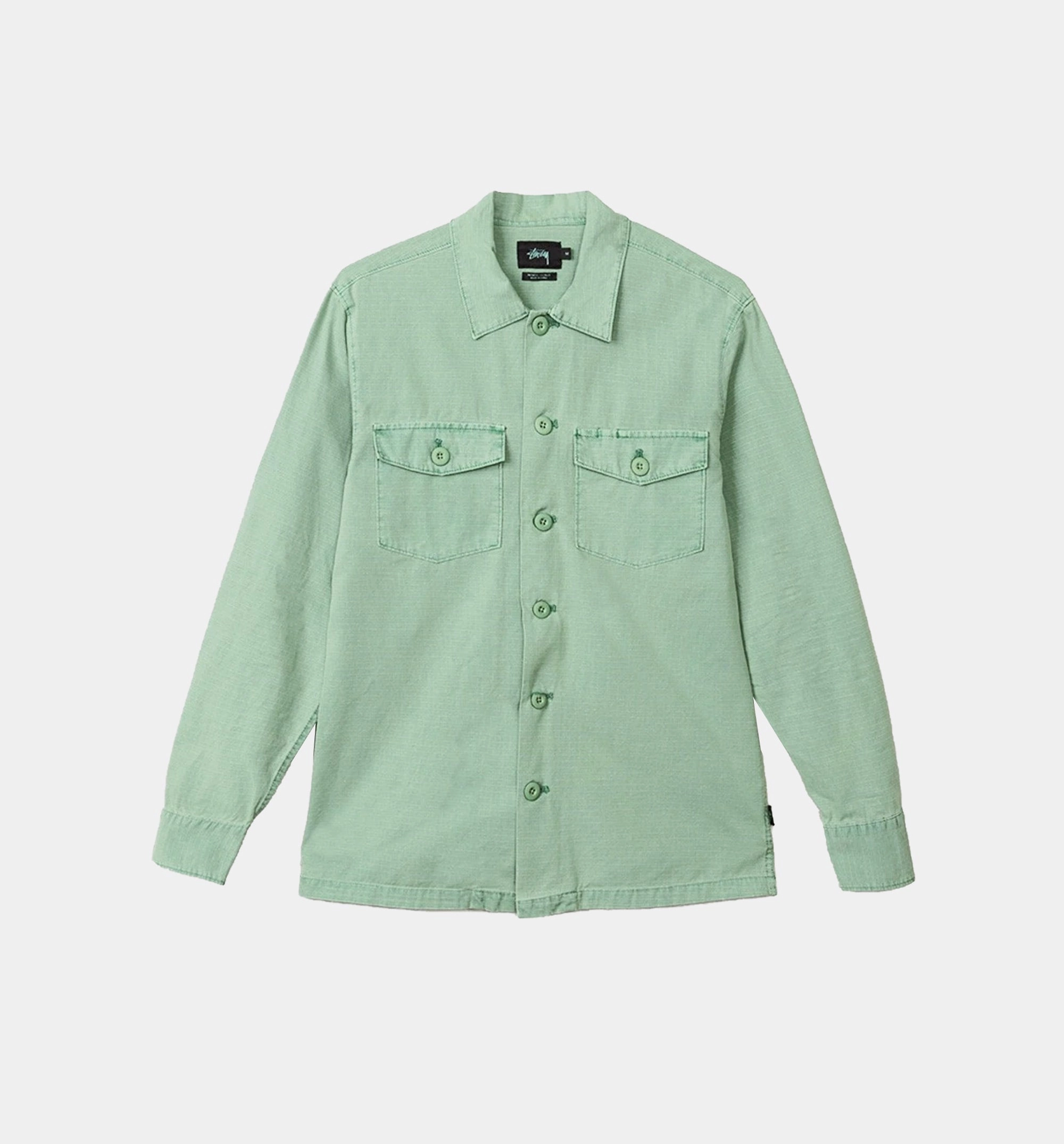 BDU Long Sleeve Mens Shirt - Light Turquoise