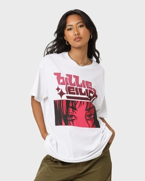 Billie Eilish Anime Logo T-Shirt White