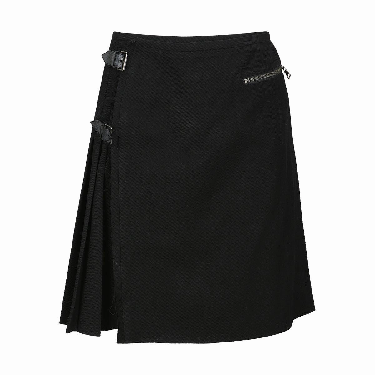 Camtton Twill Wool Kilt 'Black'