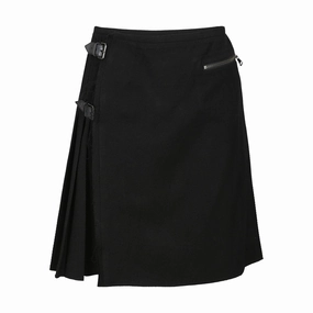 Camtton Twill Wool Kilt 'Black'