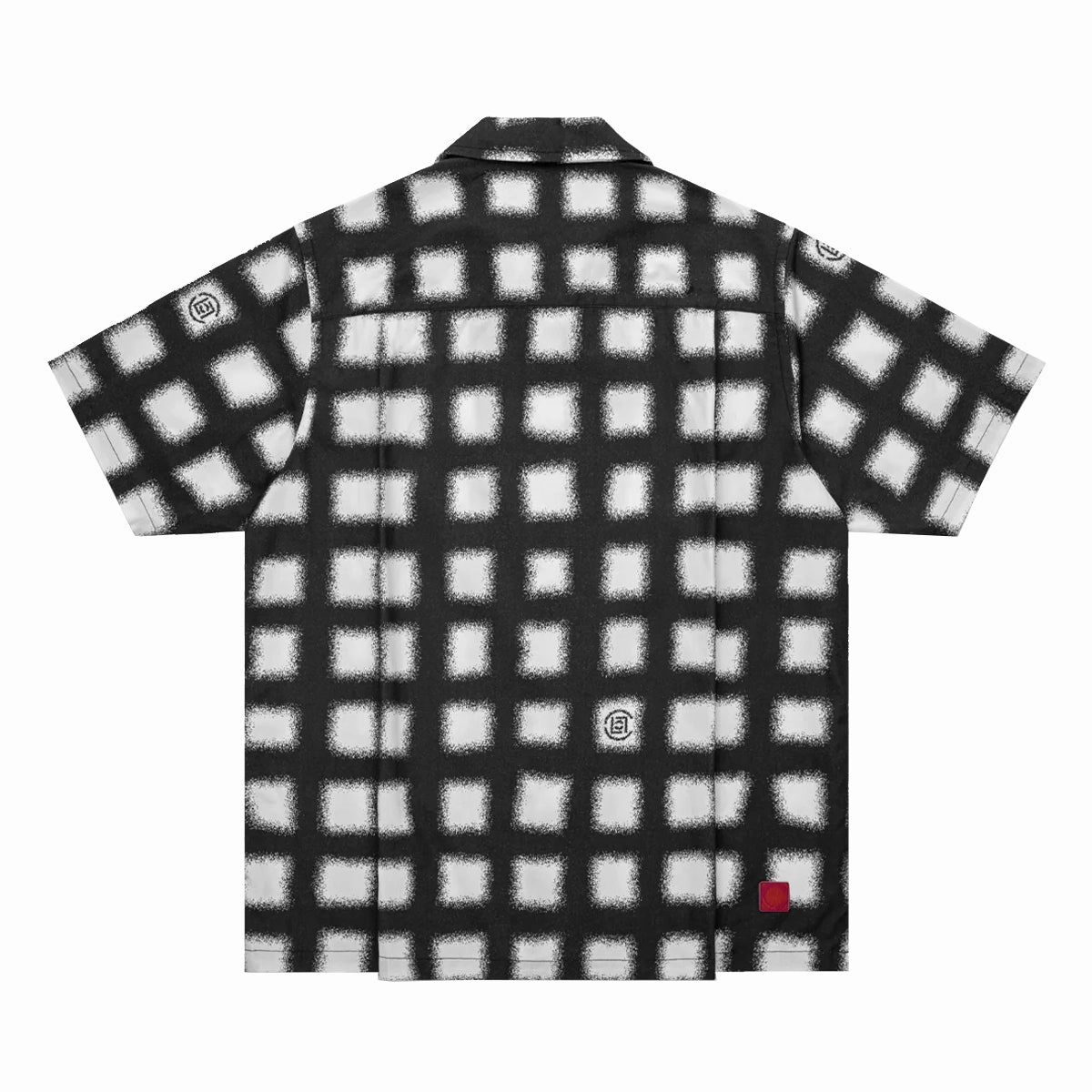 Checked All Print S/S Shirt 'White'