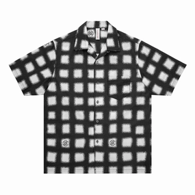 Checked All Print S/S Shirt 'White'