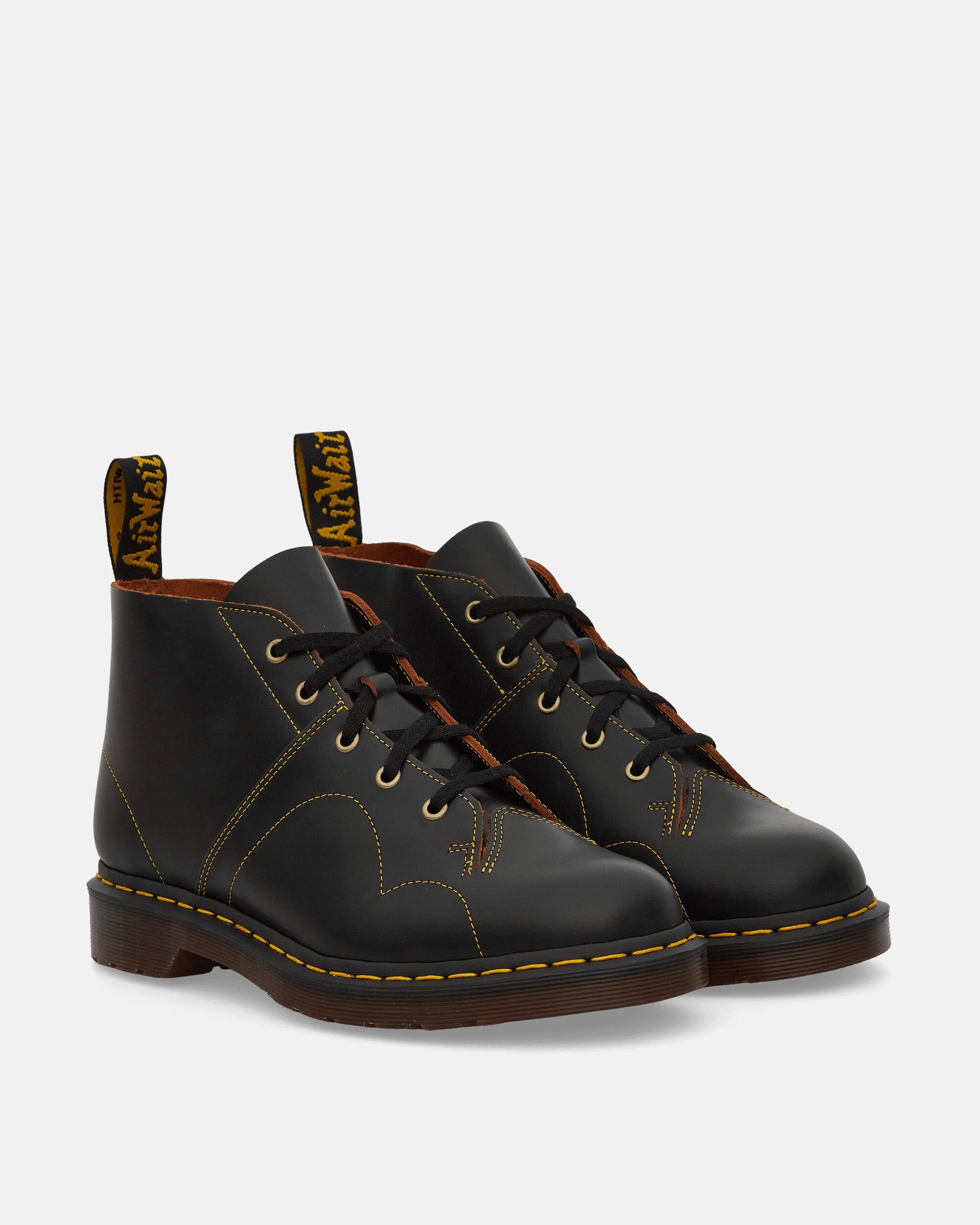 Church Leather Monkey Boots Black