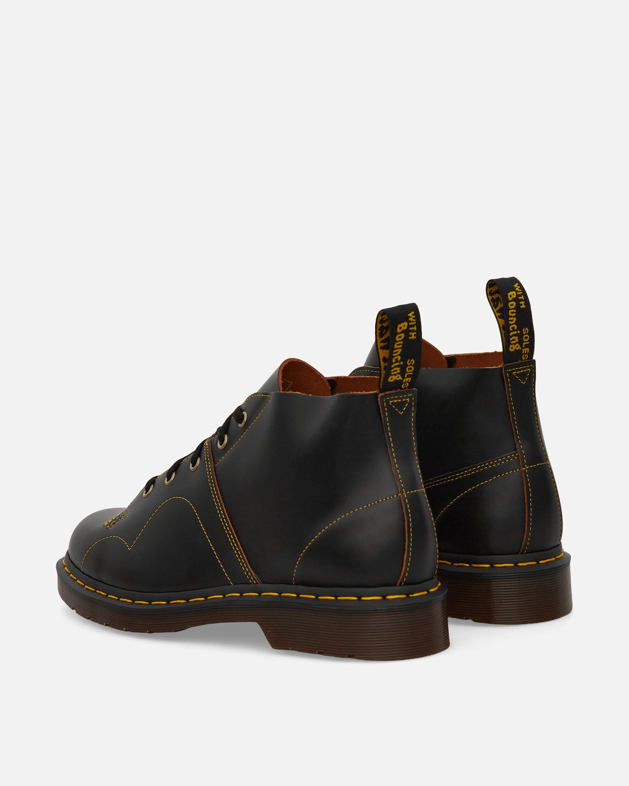 Church Leather Monkey Boots Black