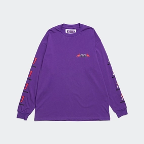 Crew Neck L/S Tee - Purple