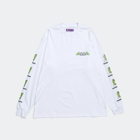 Crew Neck L/S Tee - White