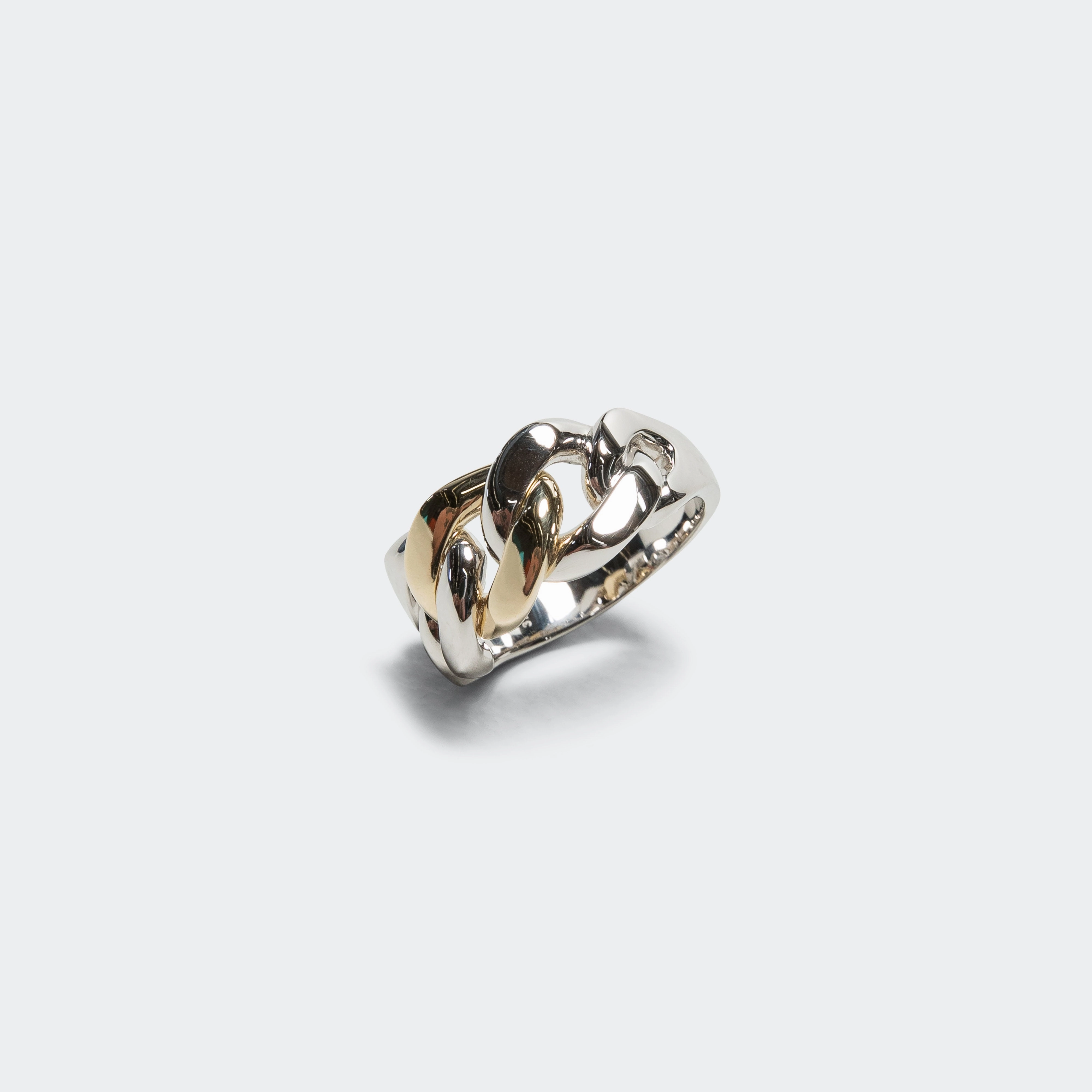 Dean Ring Duo - 925 Silver/9K Gold