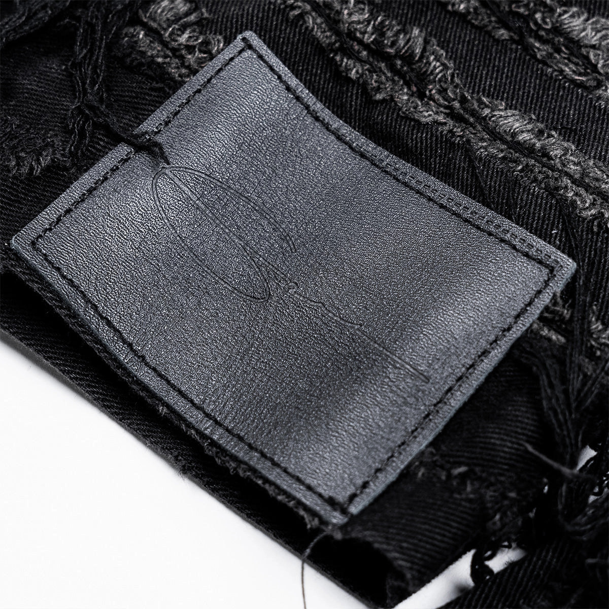 Destroyed Washed Denim Jacket 'Black'