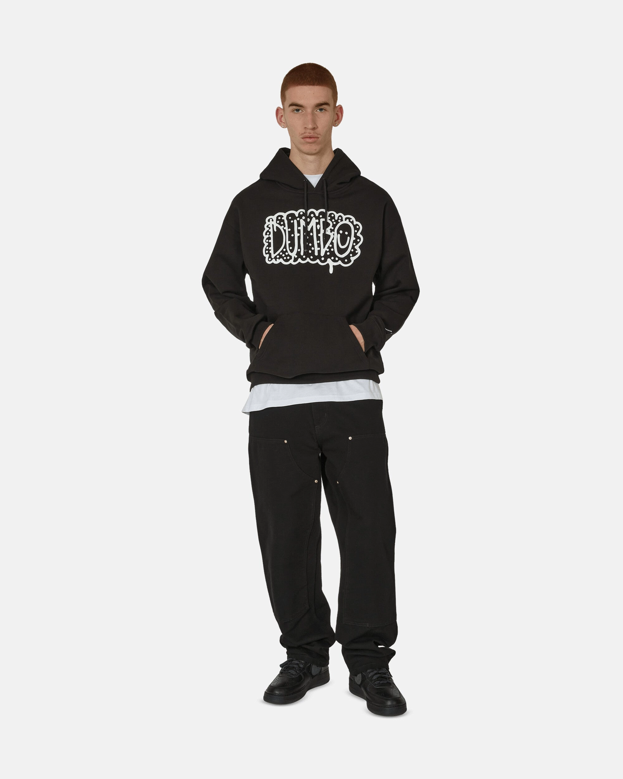 DUMBO Milano Imperfecta Hooded Sweatshirts Black