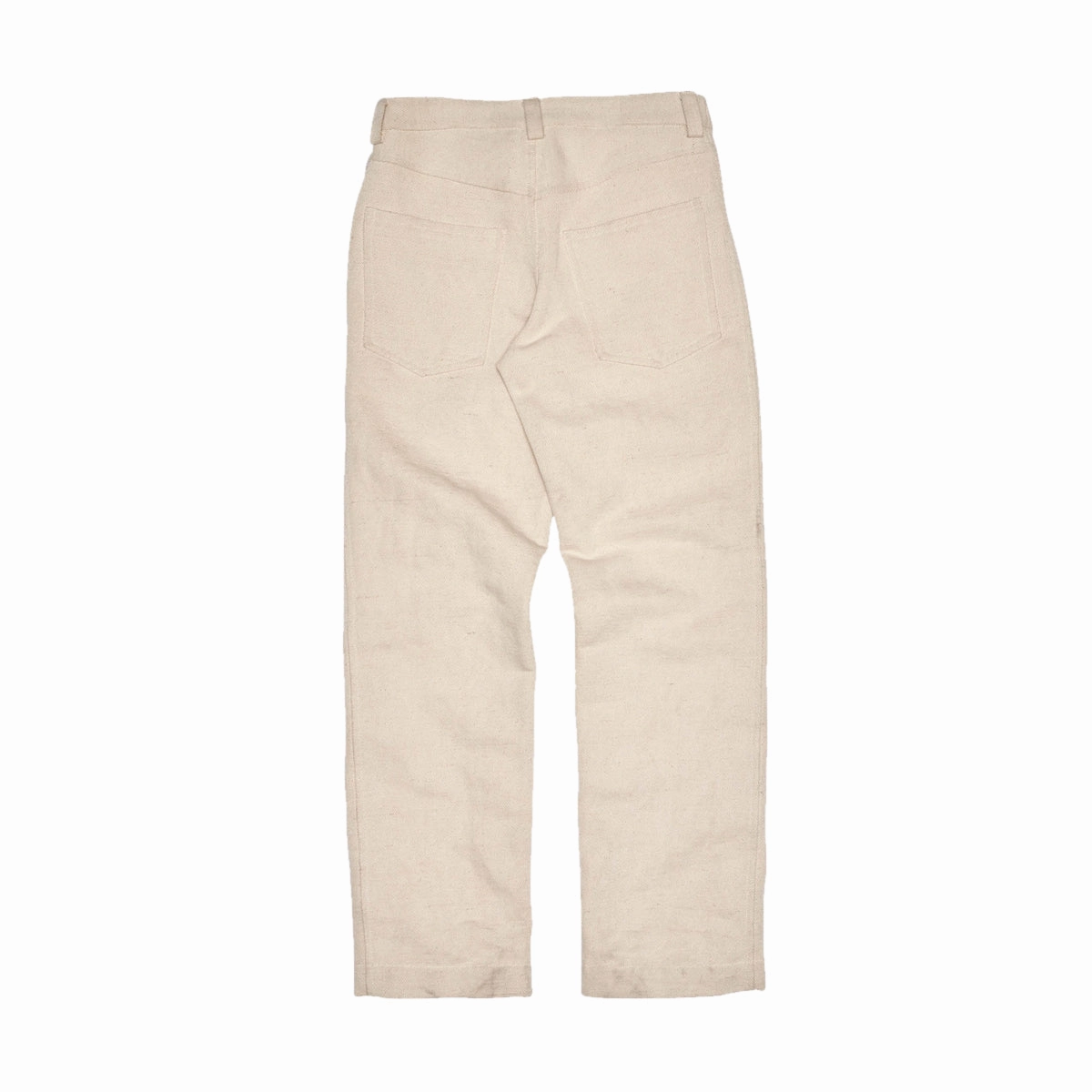 Embroidered Foliage Long Work Pants 'Off White'