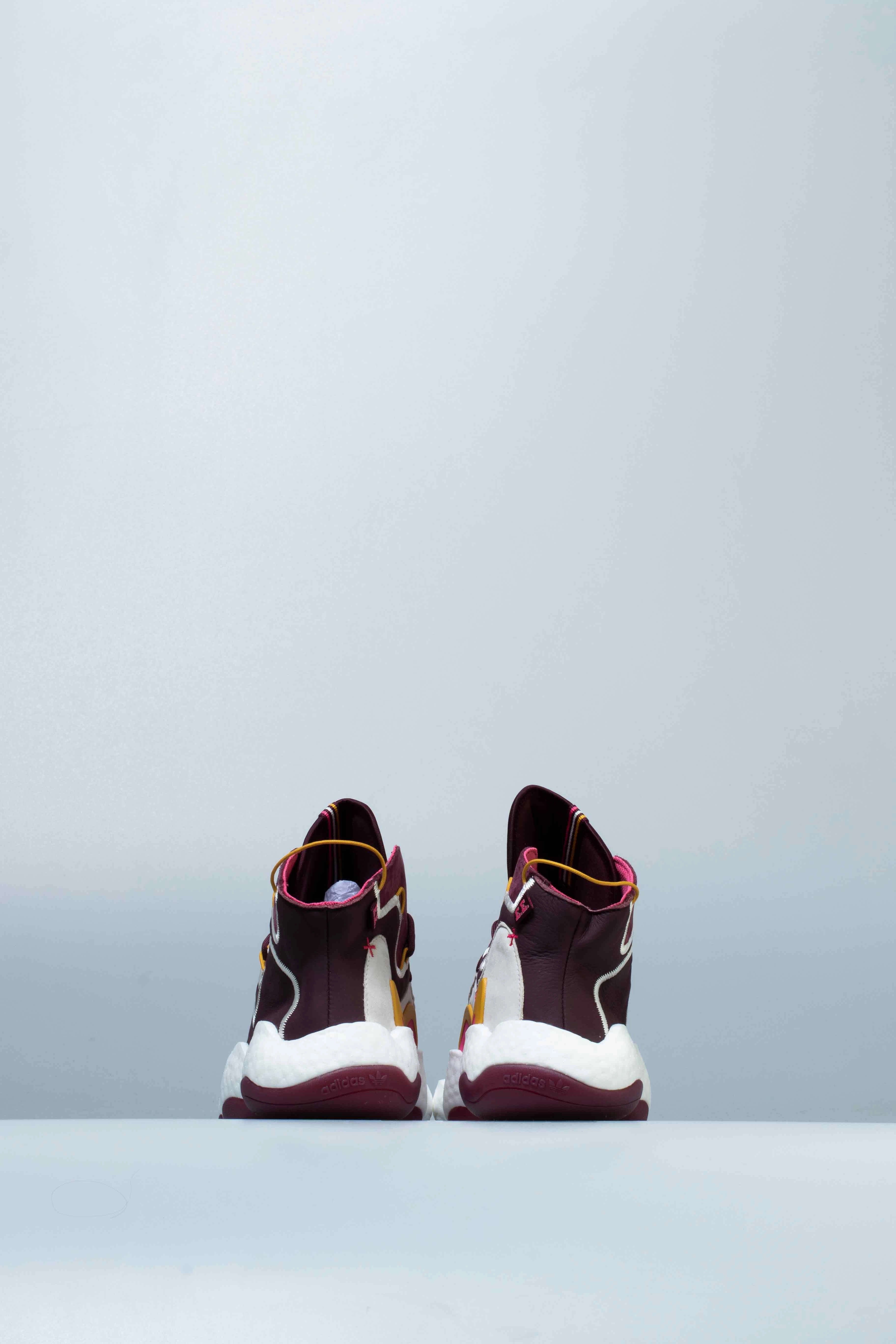 Eric Emanuel X adidas Crazy BYW Mens Shoe - Maroon/Cream White/Real Pink