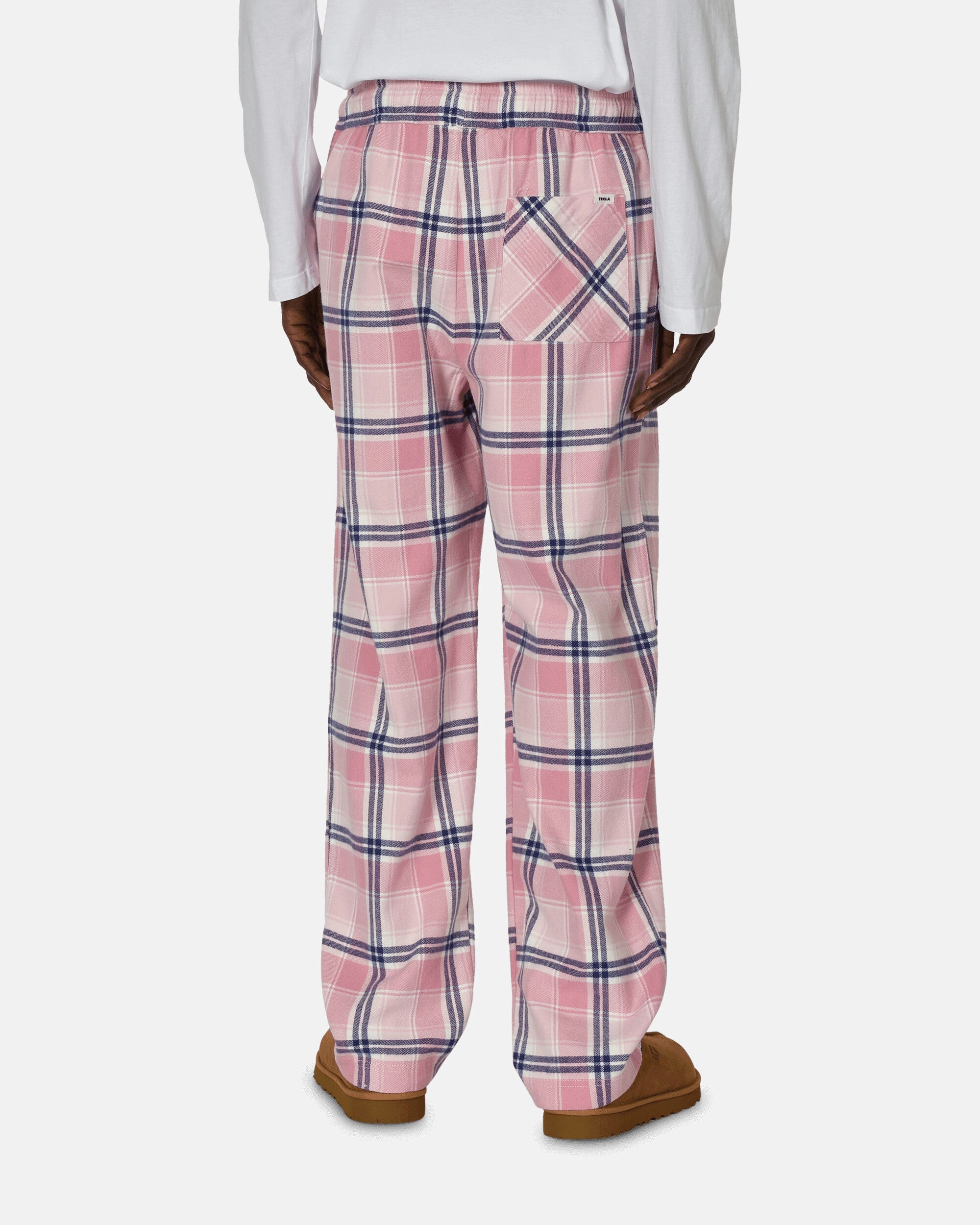 Flannel Plaid Pijamas Pants Pink