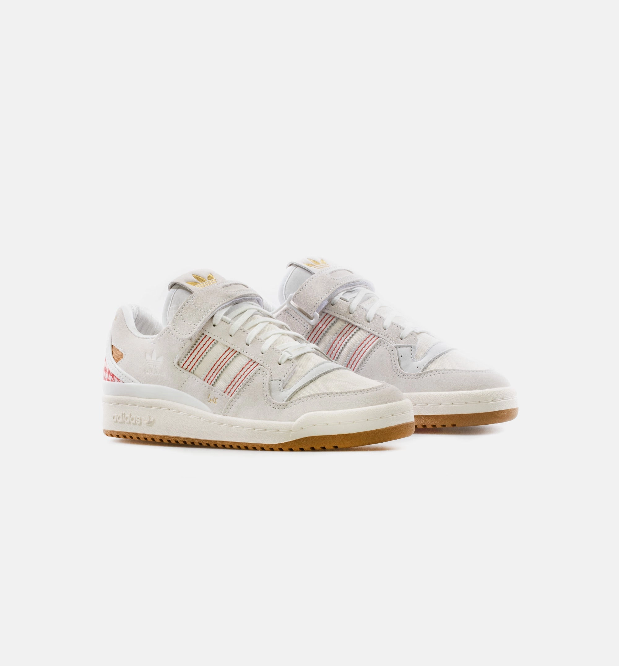 Forum 84 Low Mens Lifestyle Shoe - Cream/Red
