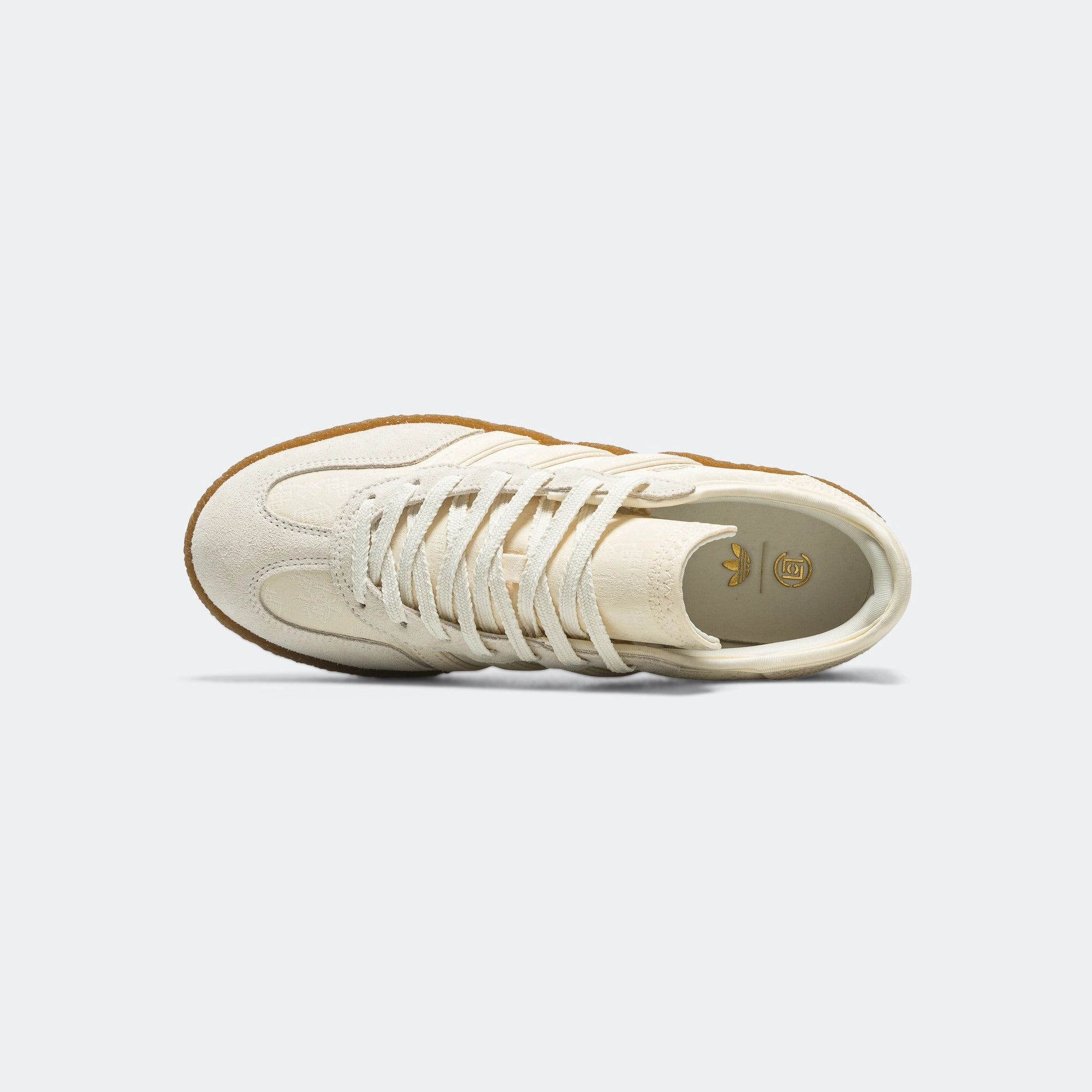 Gazelle by Edison Chen x CLOT - Cream White/Core White-Gold Metallic