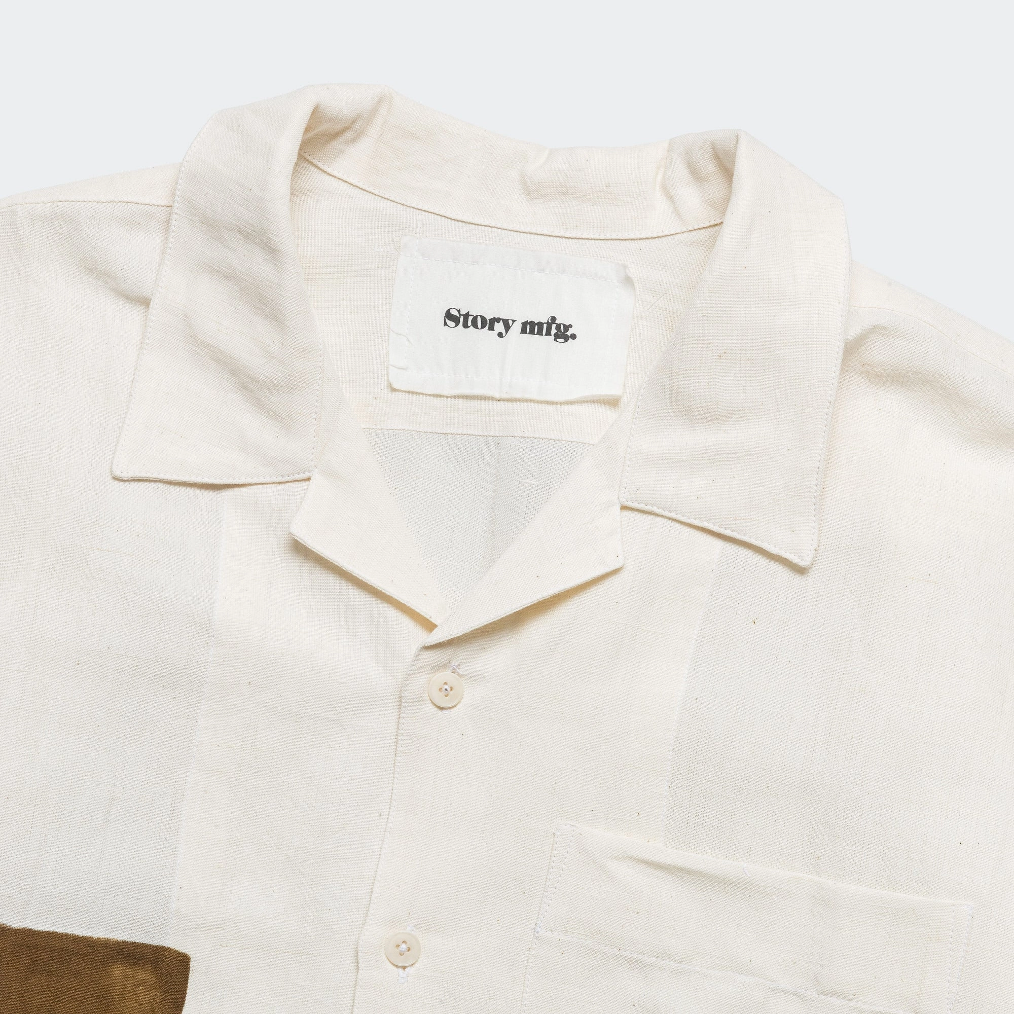 Greetings Shirt - Ecru Block