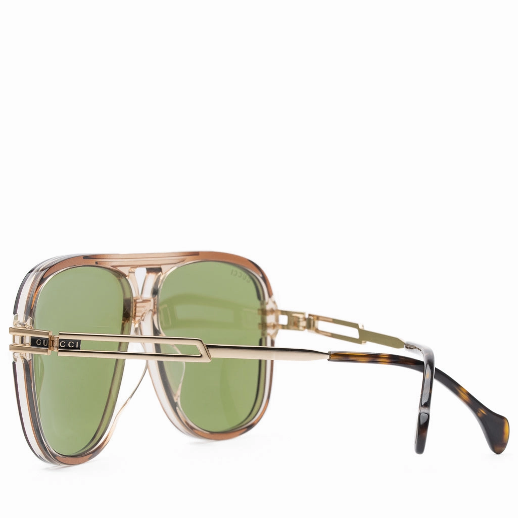 Gucci Sunglasses - Brown Crystal/Gold