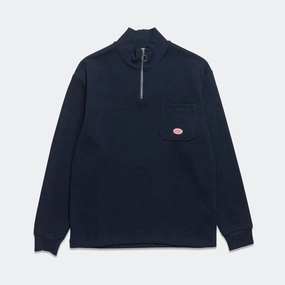 Heritage Zip-Up Sweater - Deep Marine