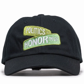 Honor The Gift x Politics Block Dad Hat - Black
