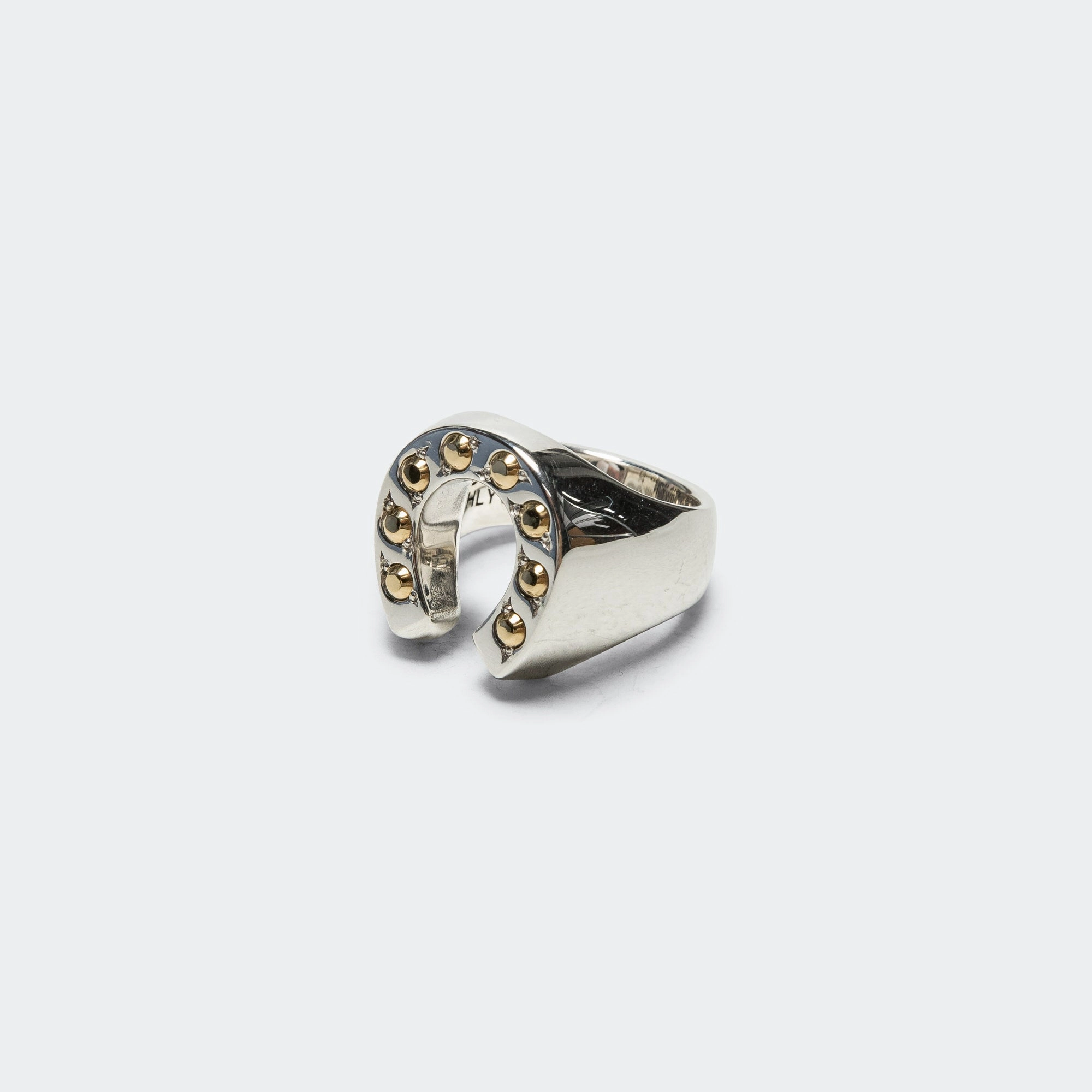 Horseshoe Ring - A - 925 Silver/18k Yellow Gold-D's
