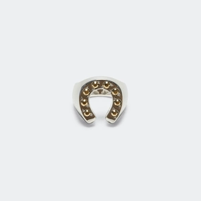 Horseshoe Ring - A - 925 Silver/18k Yellow Gold-D's