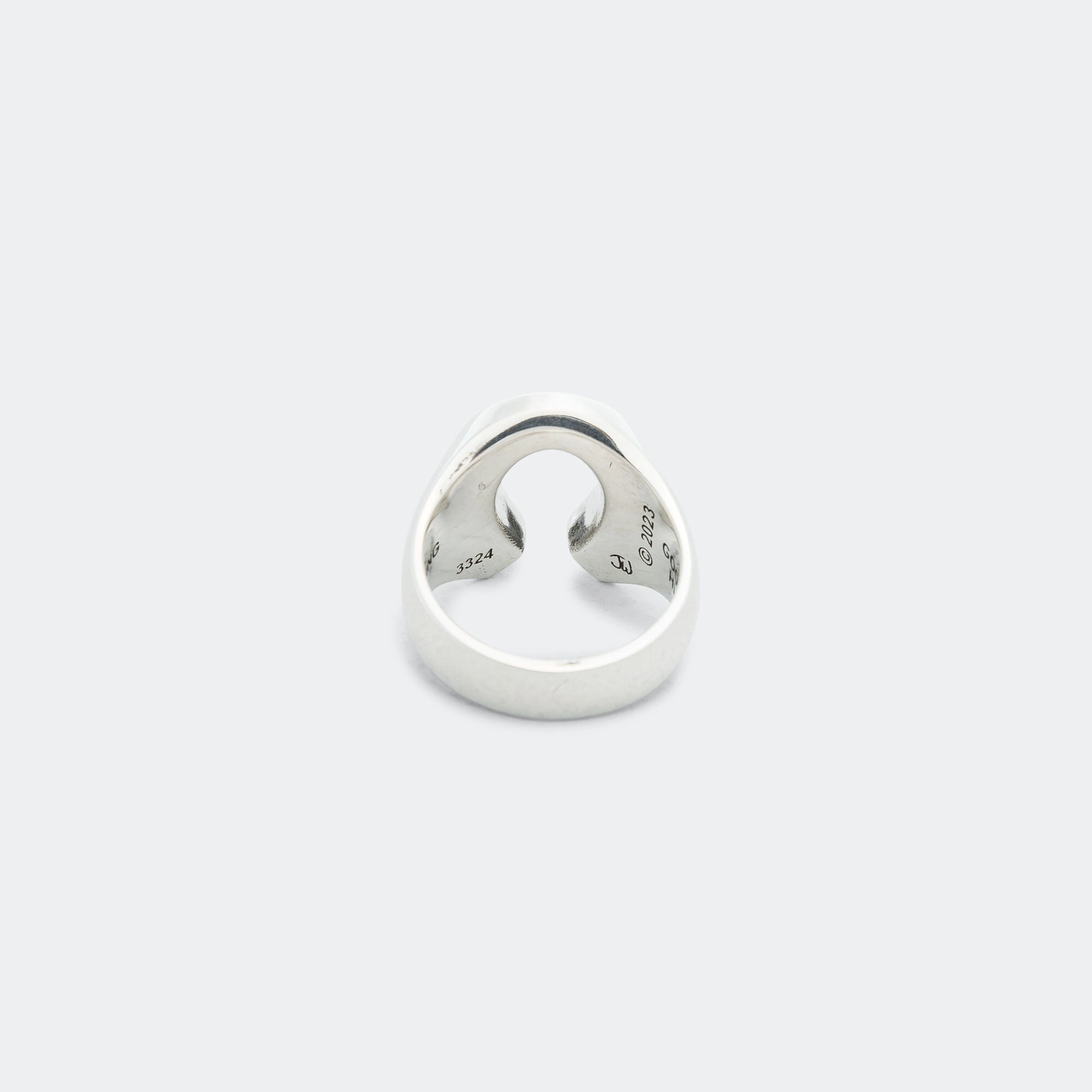 Horseshoe Ring Smooth - AA - 925 Silver