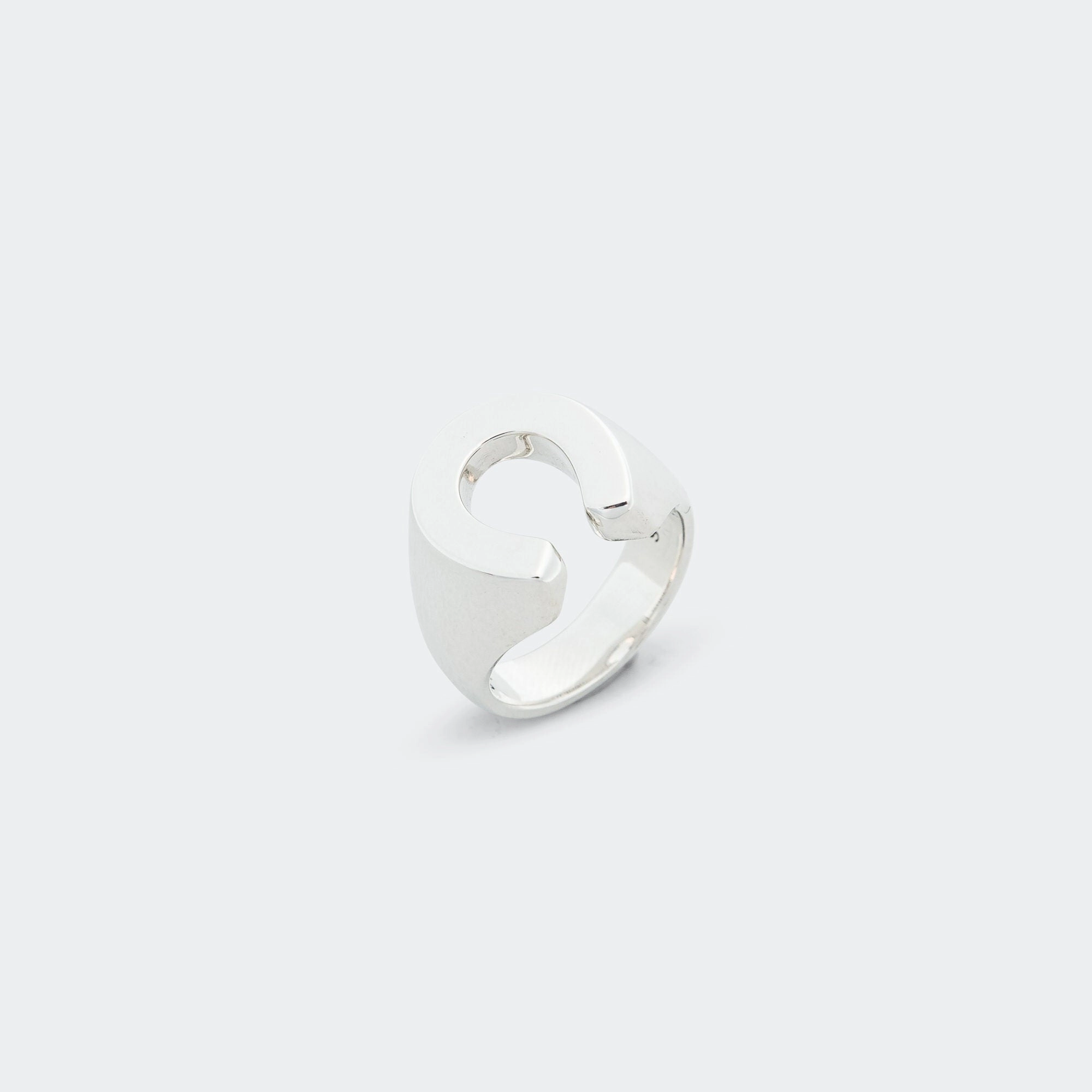 Horseshoe Ring Smooth - AA - 925 Silver