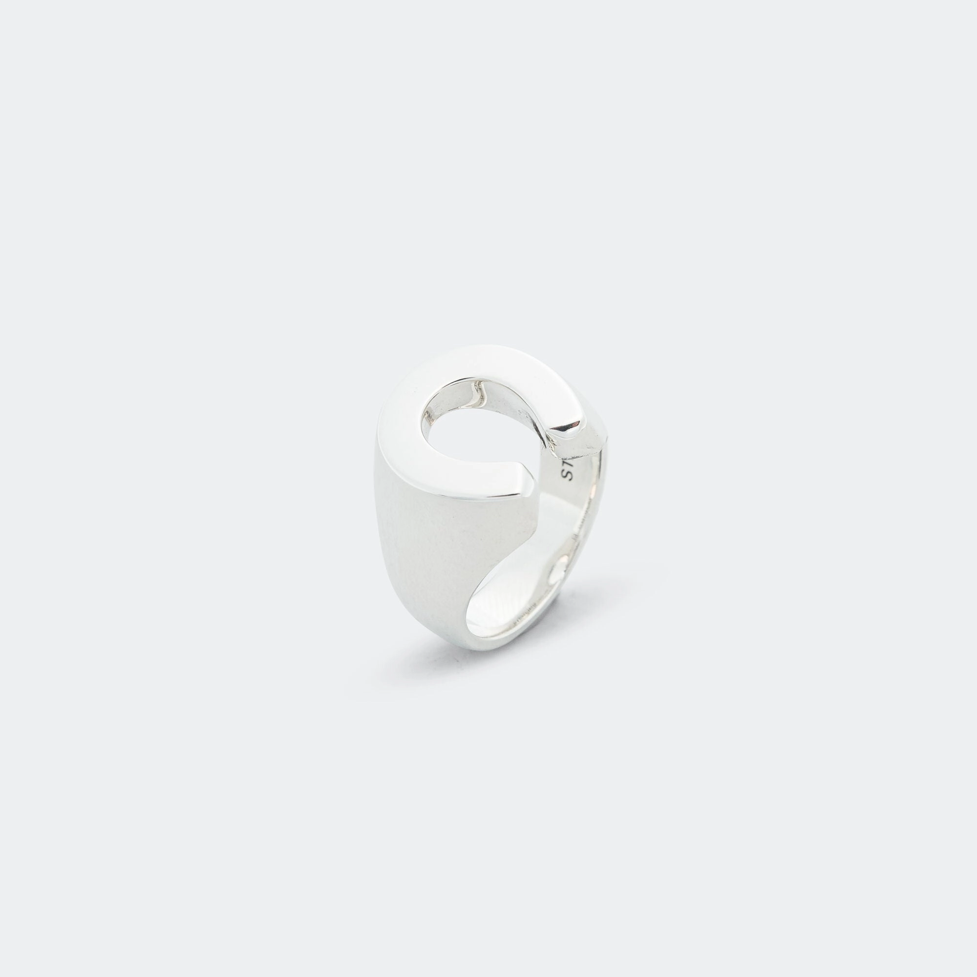 Horseshoe Ring Smooth - AA - 925 Silver
