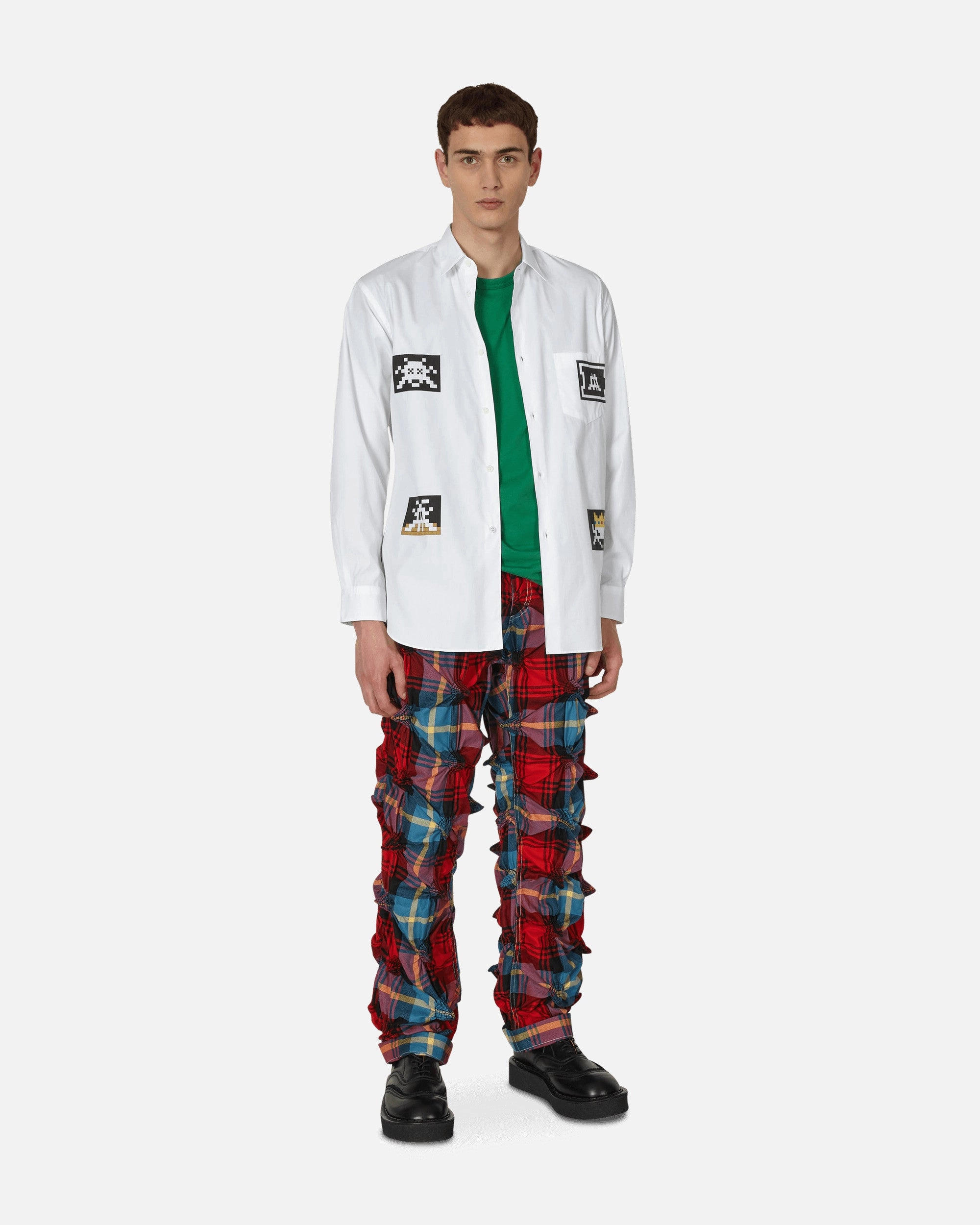 Invader Poplin Shirt White