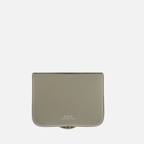 Josh Coin Purse Taupe Green