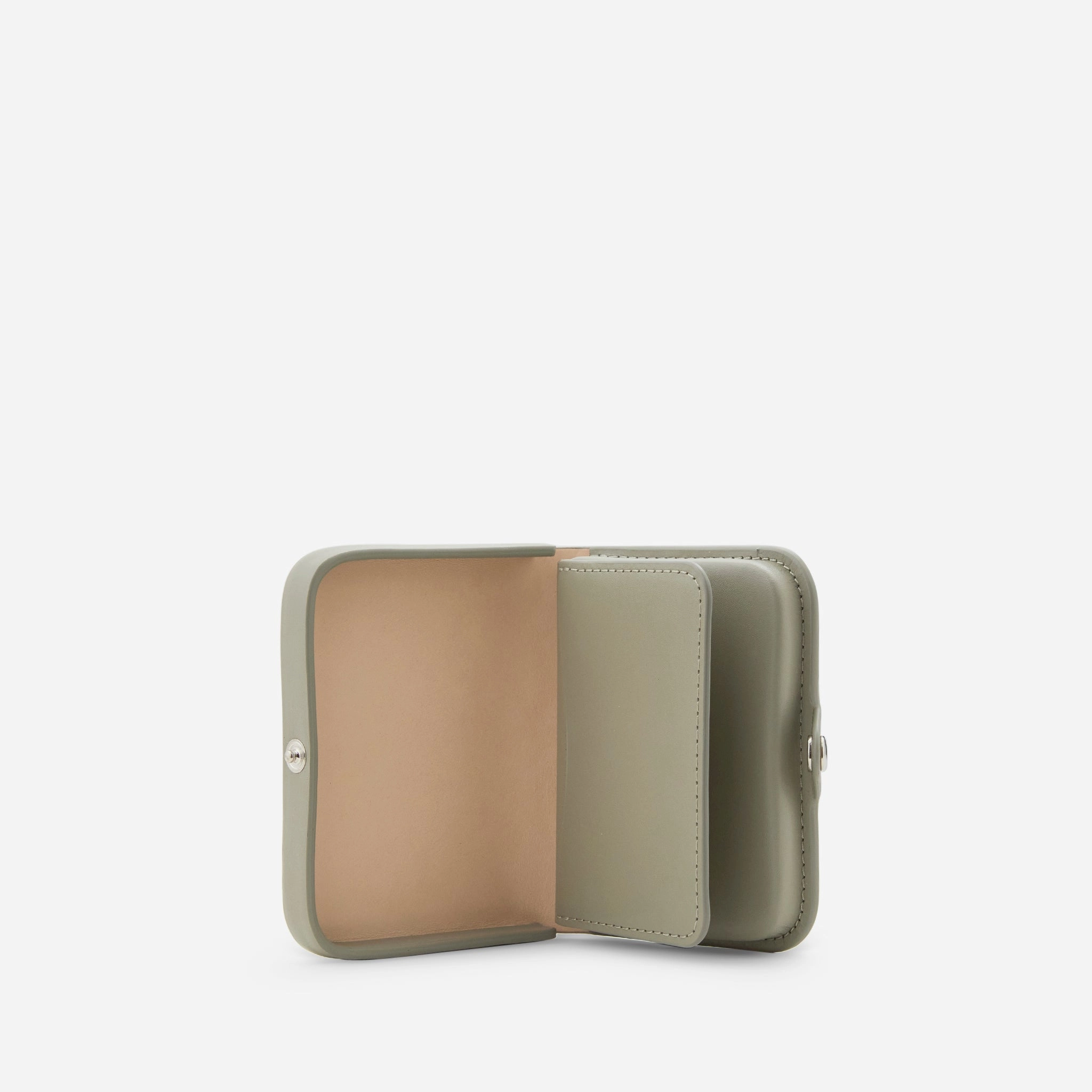 Josh Coin Purse Taupe Green