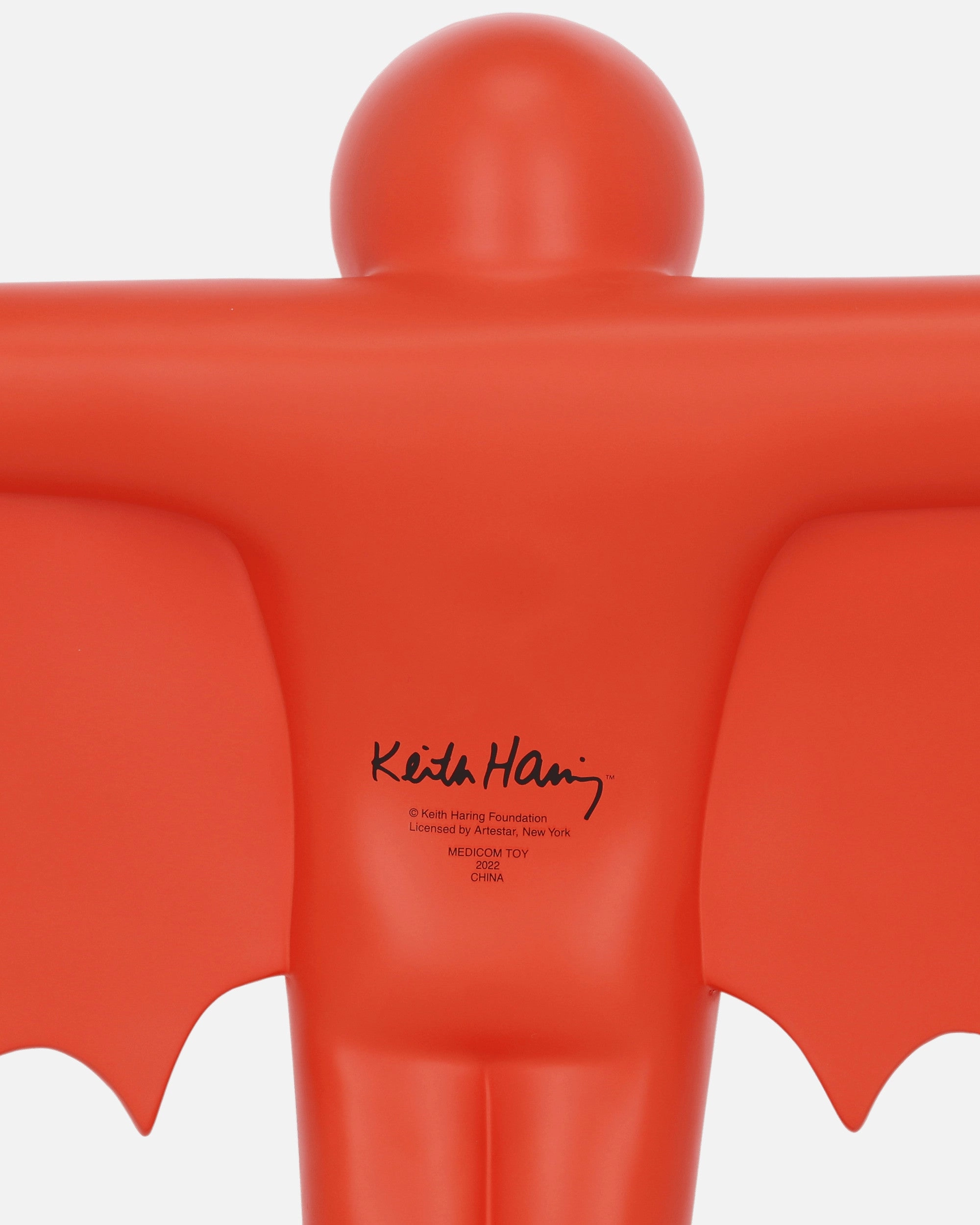 Keith Haring Flying Devil Statue Red
