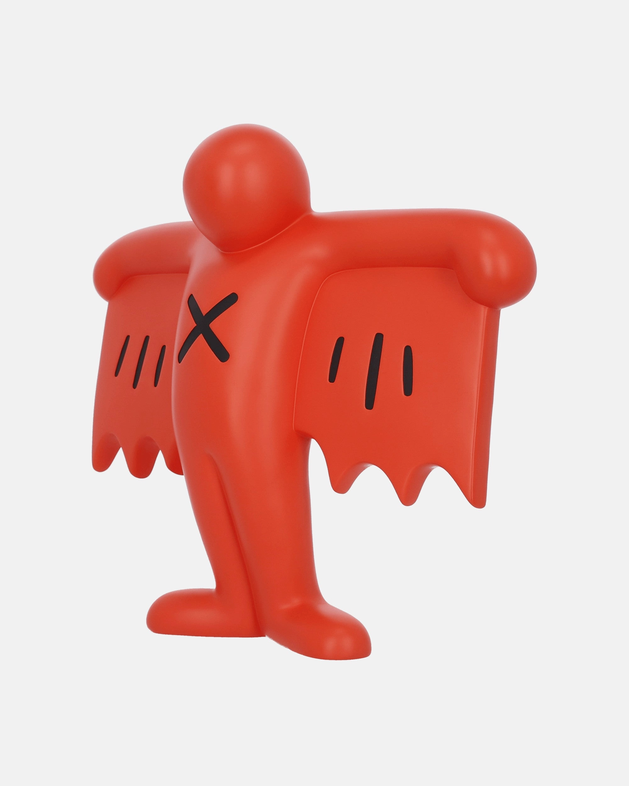 Keith Haring Flying Devil Statue Red