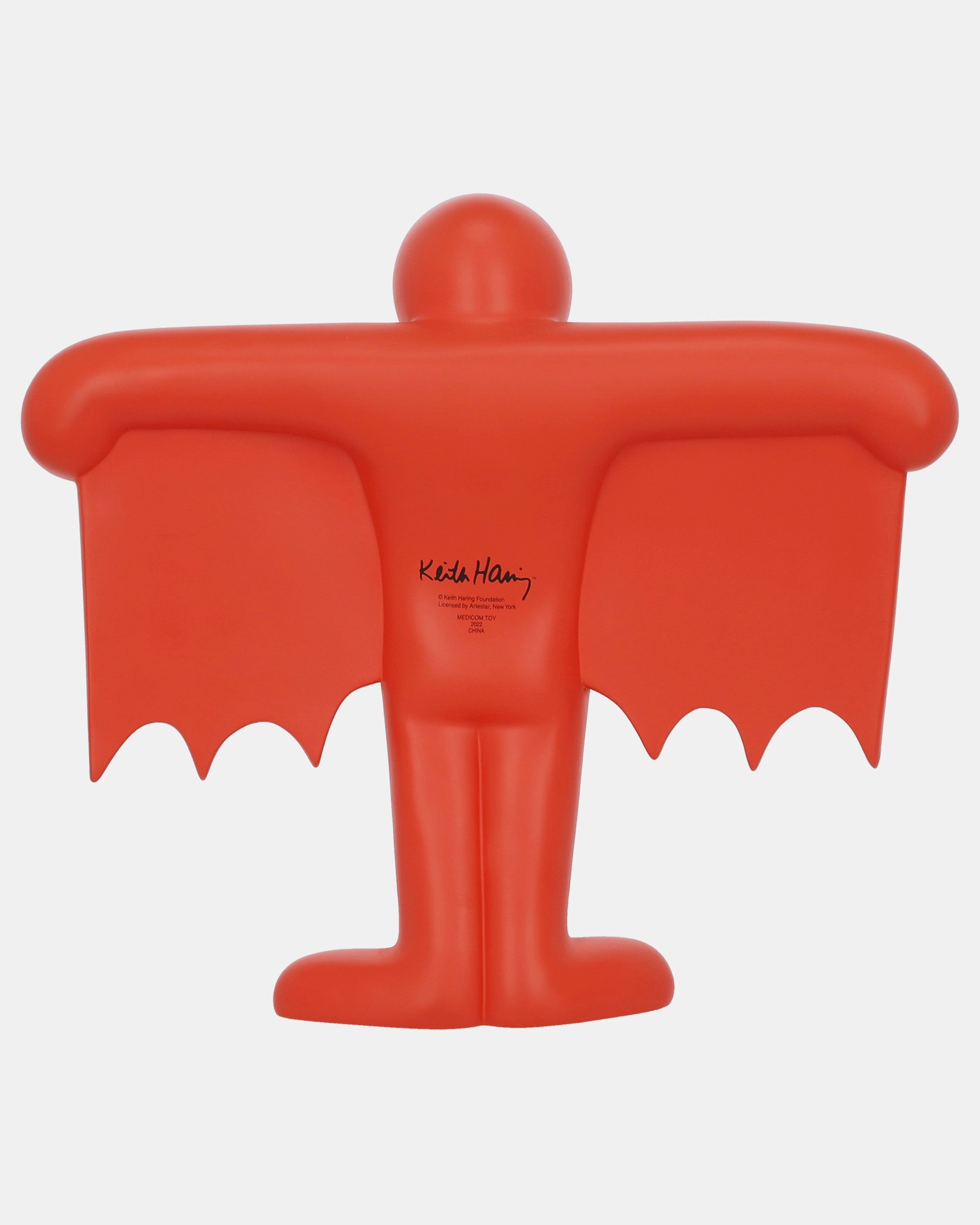 Keith Haring Flying Devil Statue Red