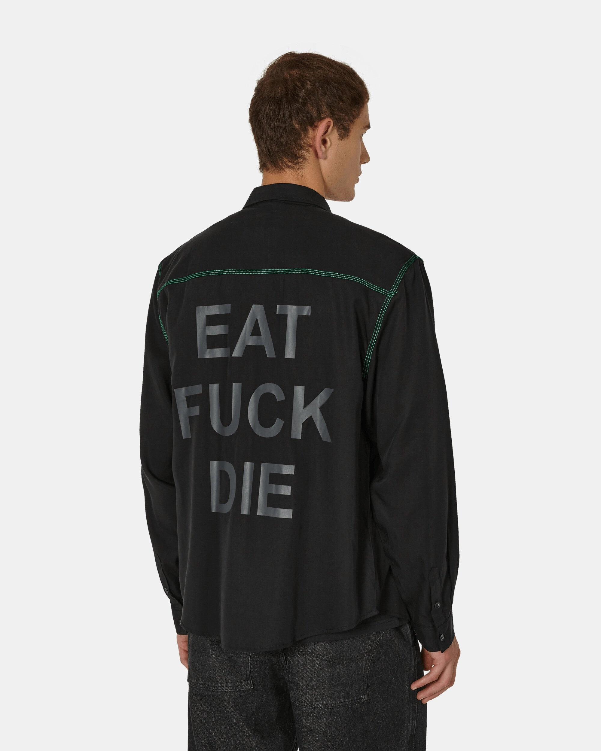 Life Button Down Shirt Black