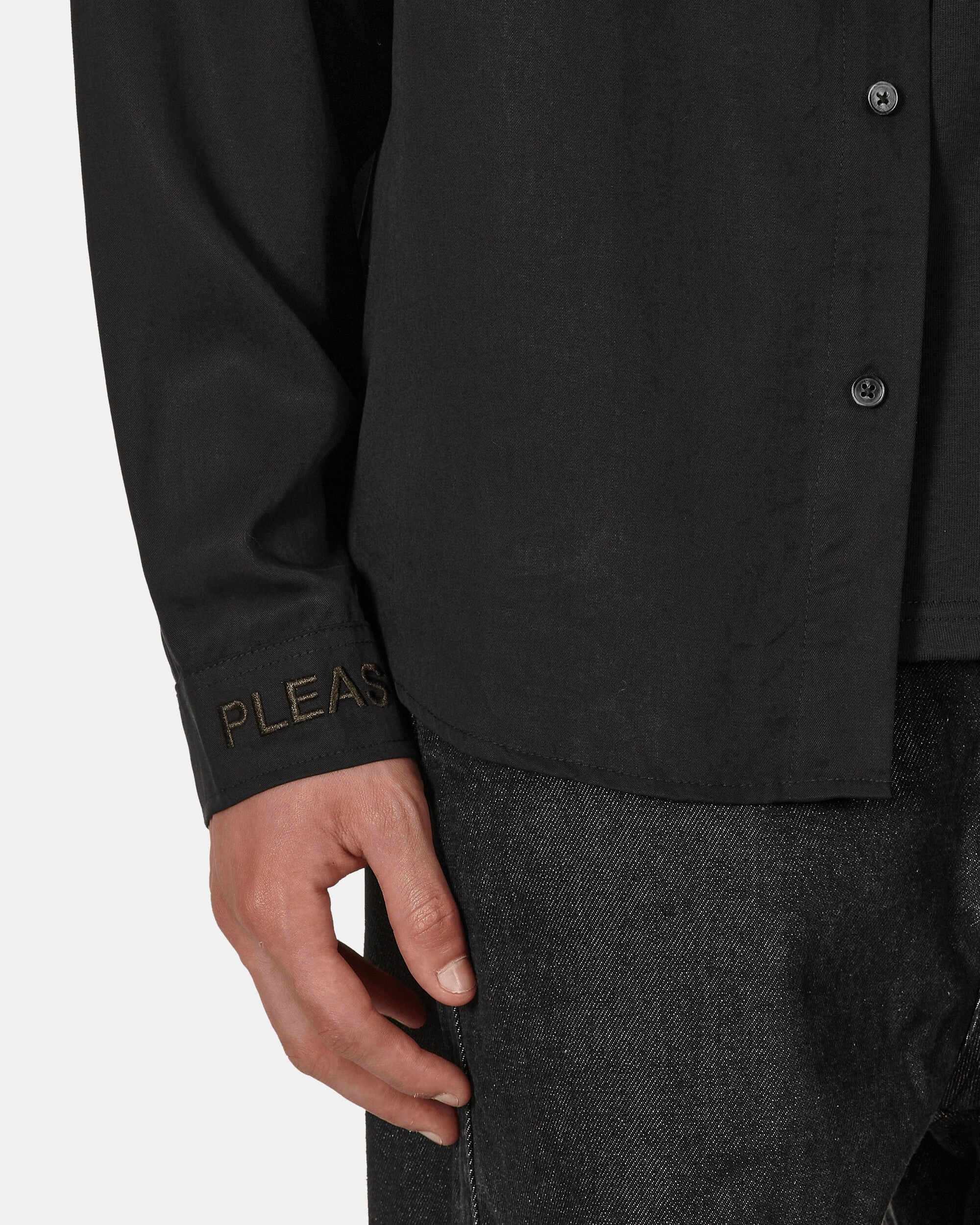 Life Button Down Shirt Black